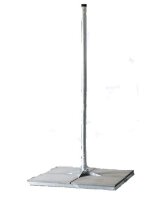 Base with antenna mast, H: 2m &Oslash;: 60mm, for 4-8...